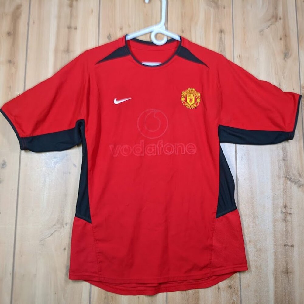 Rare Nike Manchester United 2004-04 Home Kit Soccer Jersey Men’s M Football